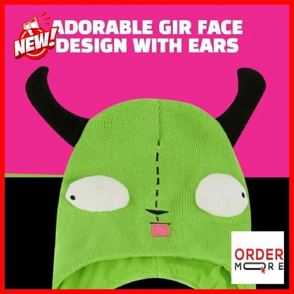 Winter Knit Beanie with Ears for Cosplay and Cold Weather main image 5